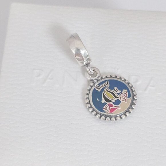 Pandora Hawaii Exclusive Maui Fish Dangle Charm Exclusive Travel Pendant - Picture 4 of 8